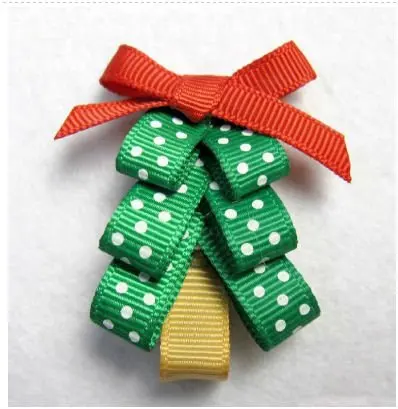 festival hair bows Christmas tree hair clip