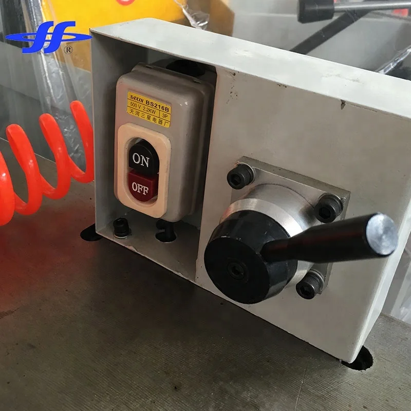 
YJ455AL 2.4KW Motor Power Automatic Pressing Aluminum Tube Cutting Machine 