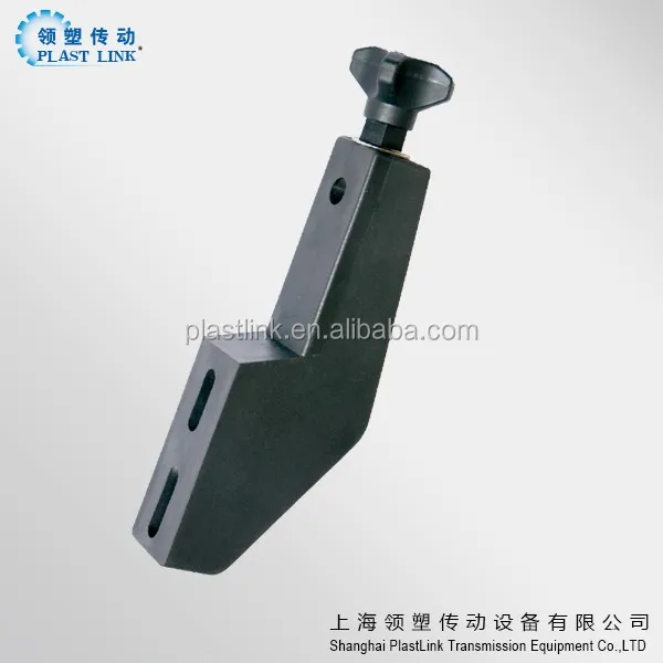 Plastlink Plastic adjustable Conveyor side bracket mounting to conveyor guide rail
