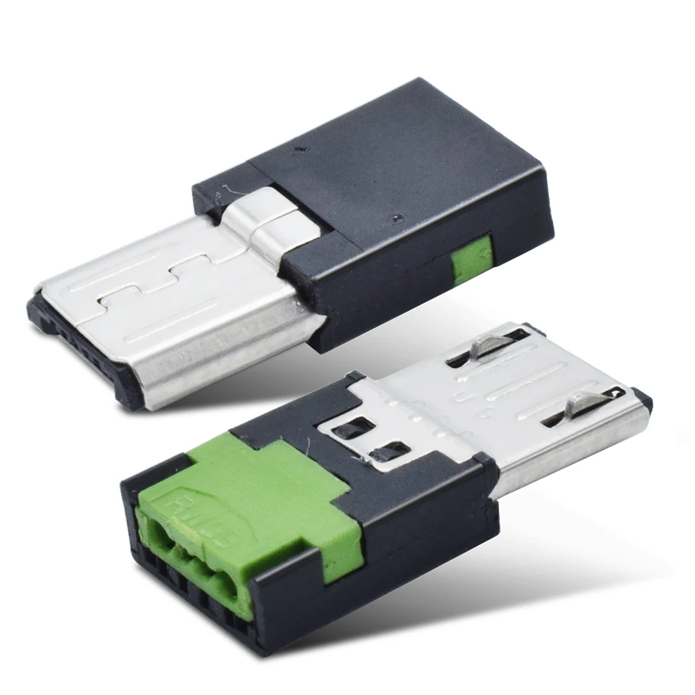 Заводской USB A Микро обжимной СОЕДИНИТЕЛЬ НАБОР PCB штекер с USB корпусом