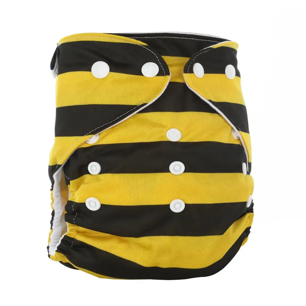 New diapers for babys reusable Single row PUL printed cloth diaper washable china factory prices