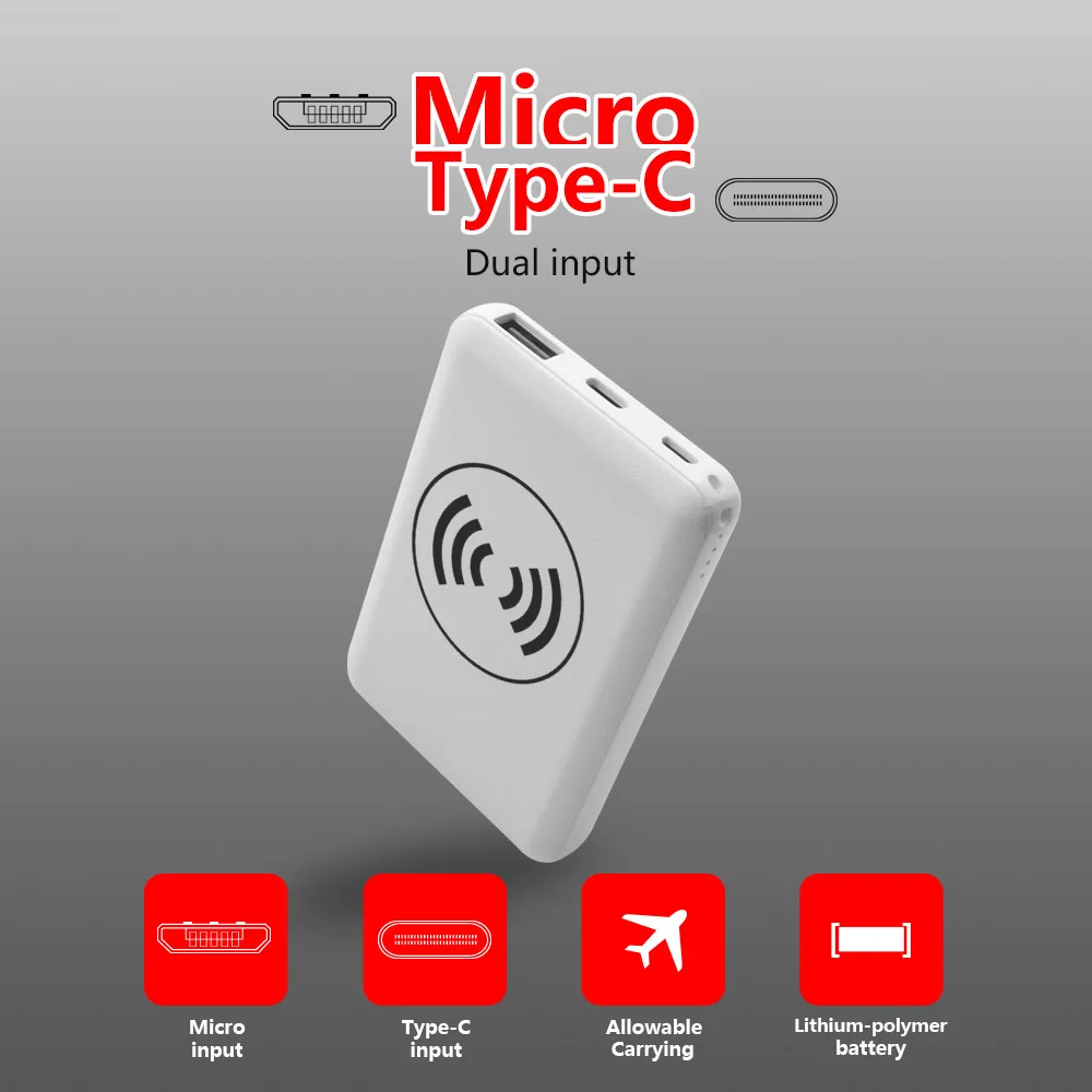 2019 new mini 5000mAh power bank trending products promotion gift ultra thin portable powerbank