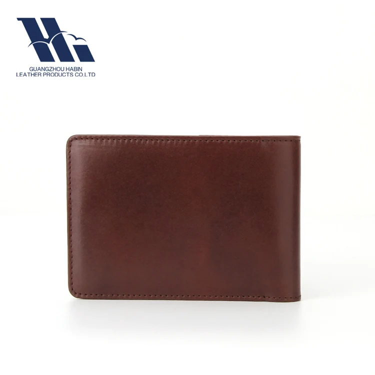 Full Grain top grain genuine leather Men Business card RFID minimalist slim Wallet