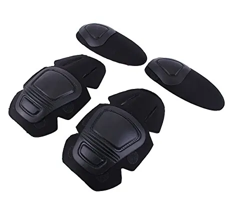 
4pcs/pack Tactical Combat Protective Airsoft Elbow & Knee Pads Set 