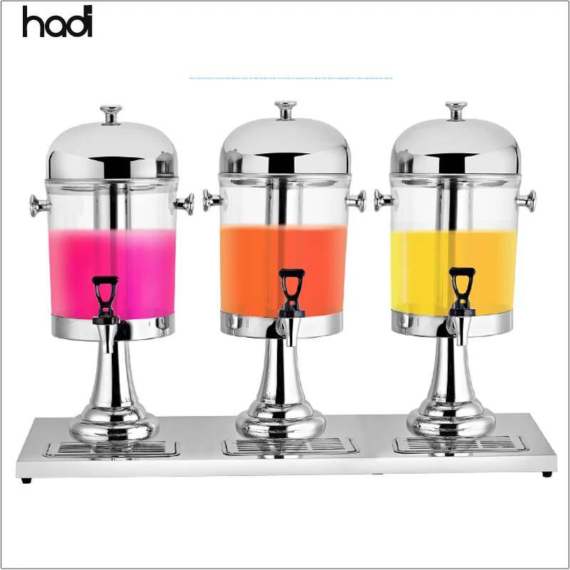 Best selling food buffet server with cooling largd party drink dispenser acrylic beverage dispenser 3 tank juice dispenser