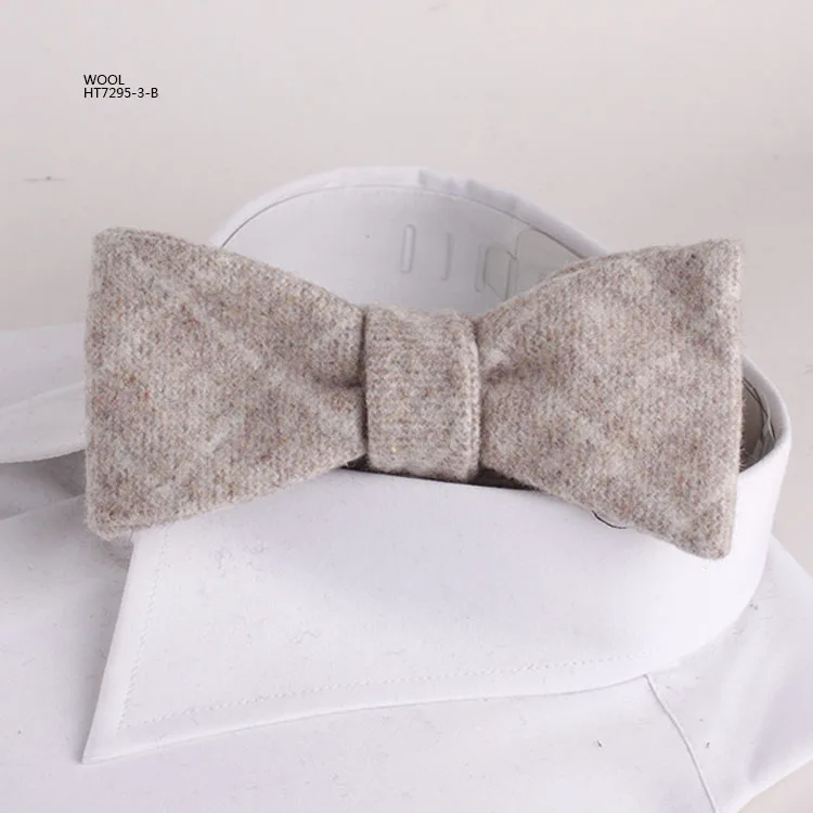 Модный мужской цветной галстук-бабочка из шерсти в стиле