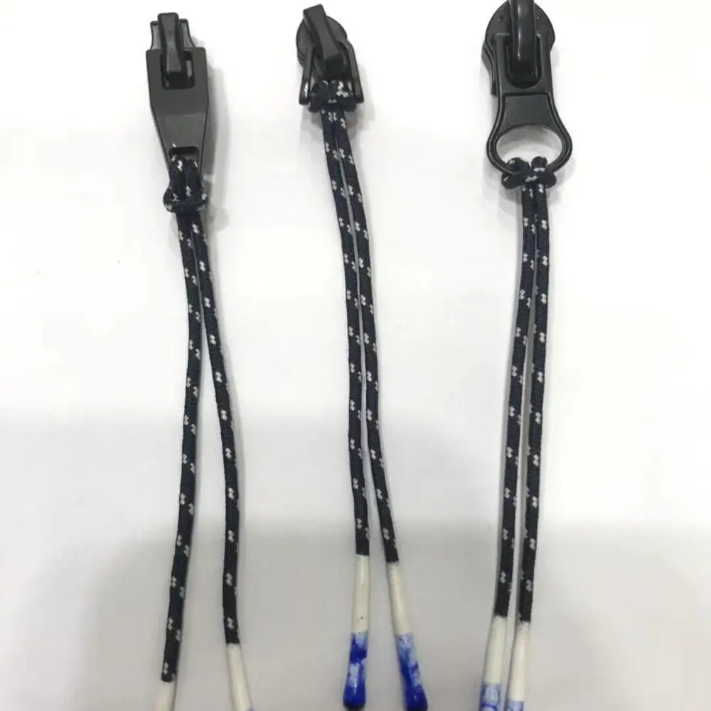 Customized design silicone  printed drawcord for fashion clothing