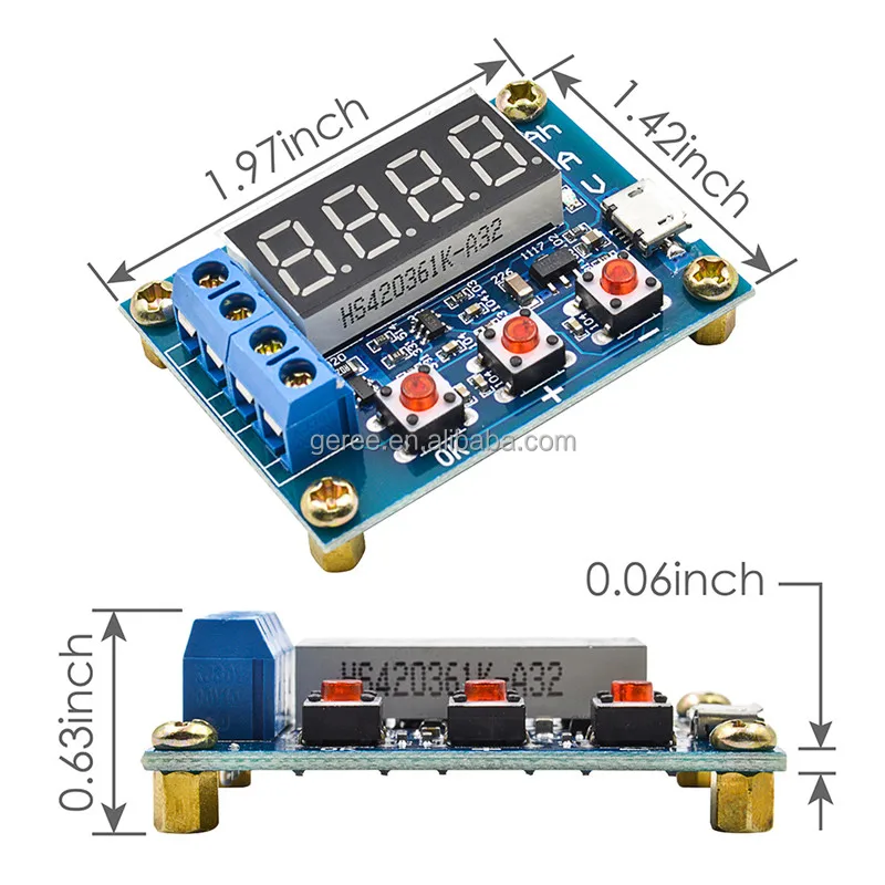 ZB2L3 18650 li-ion lithium lead-acid Battery Capacity Meter discharge Tester 1.5v~12v