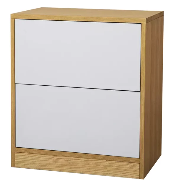 Modern  Drawer Wooden Side Table for Bedroom and Living Room