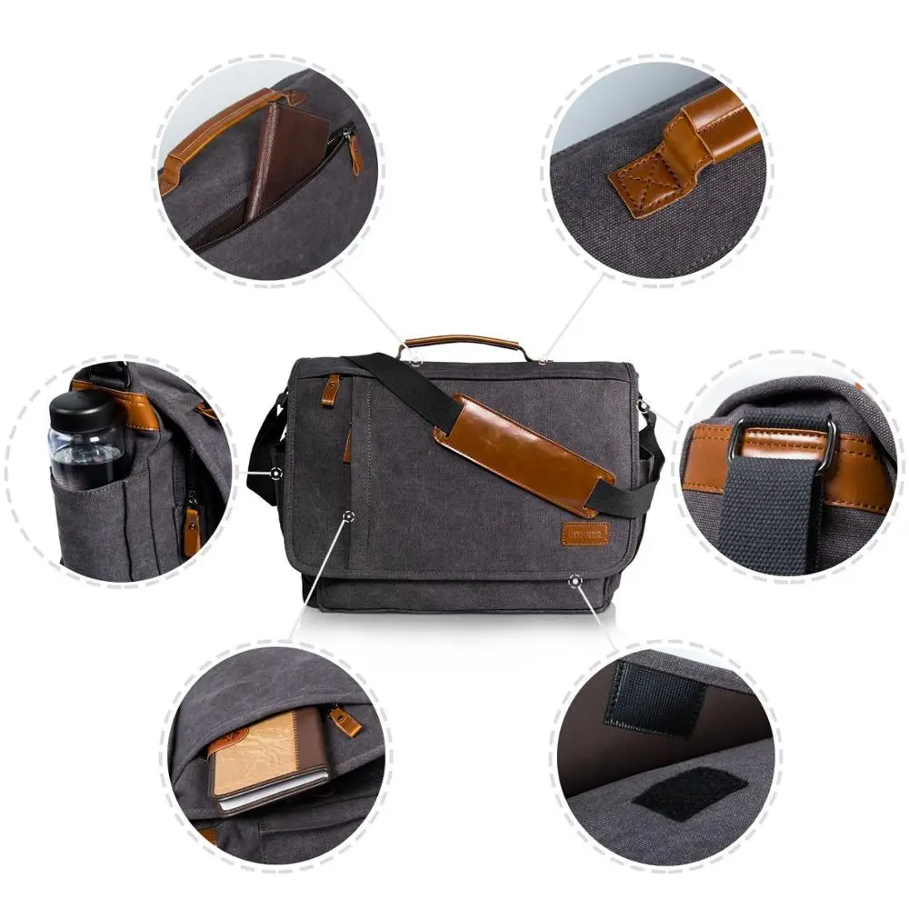 Office Bag Laptop leather Briefcase Weekender Duffle Bag for Men