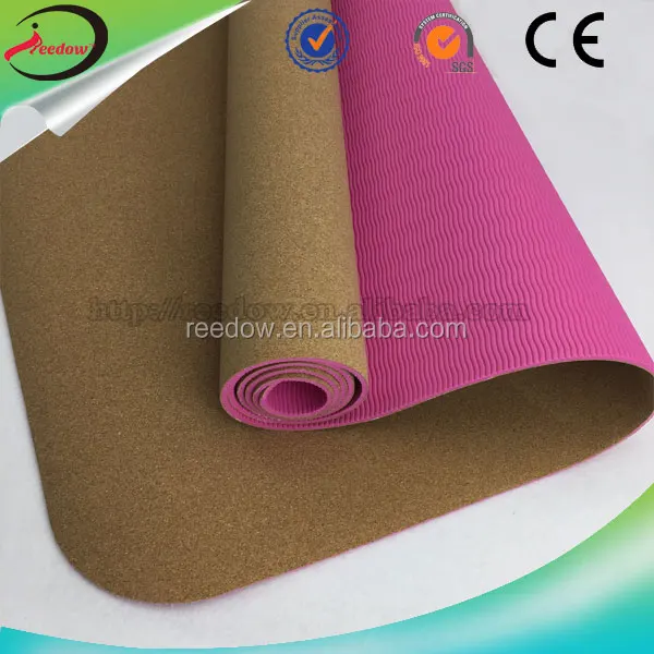 
Reedow Brand cork mat manufacturers jute yoga mats gymnastic roll up 