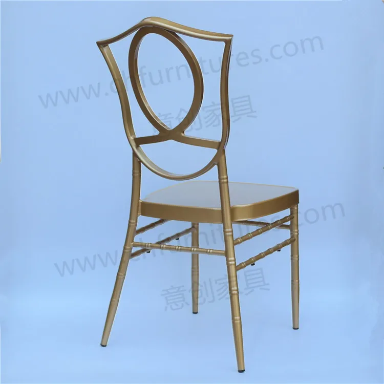 Ghana rental outdoor wedding decortaiton gold metal chairs for events