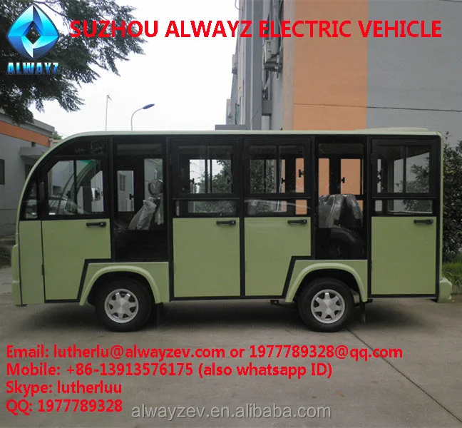 Electric shuttle bus with door 11 seats AW6112KF