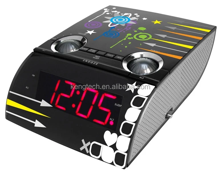 CT-3189 многоцветная светодиодная цифро-PLL радио-будильник
