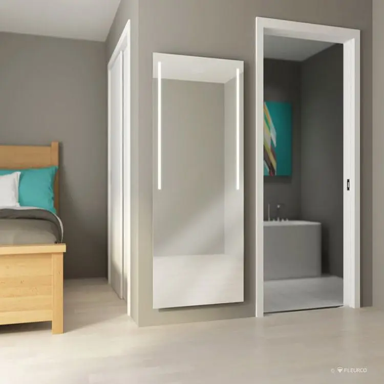 Hot Selling  Wood Frame Sliding Mirror Doors Wood Frame Mirror Full Length Mirror