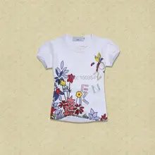 Baby Tops Children T shirt Girl Summer T Shirts Girls 2016 Fashion Printed Girls Tees T