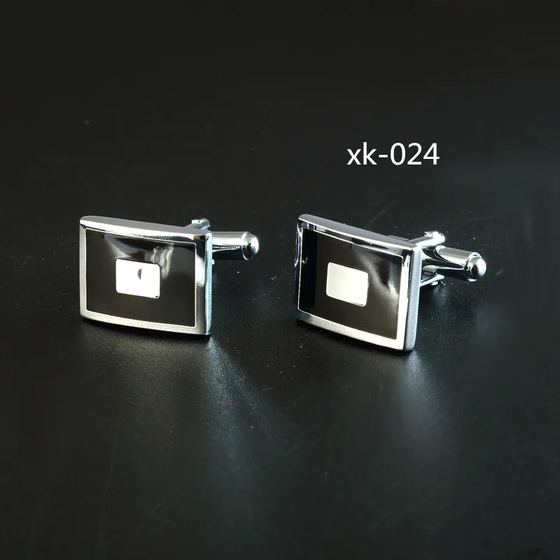 Модные металлические запонки оптом, жесткие эмалированные запонки