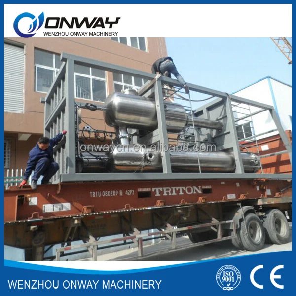 SHJO high efficient factory price Titanium vacuum falling film Evaporator Evaporation Crystallizer Waste Water Treatment