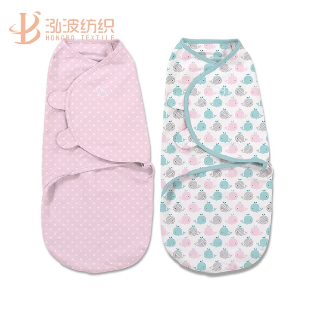 
Factory custom 100% organic cotton baby easy swaddle wrap adjustable infant baby wrap carrier newborn 