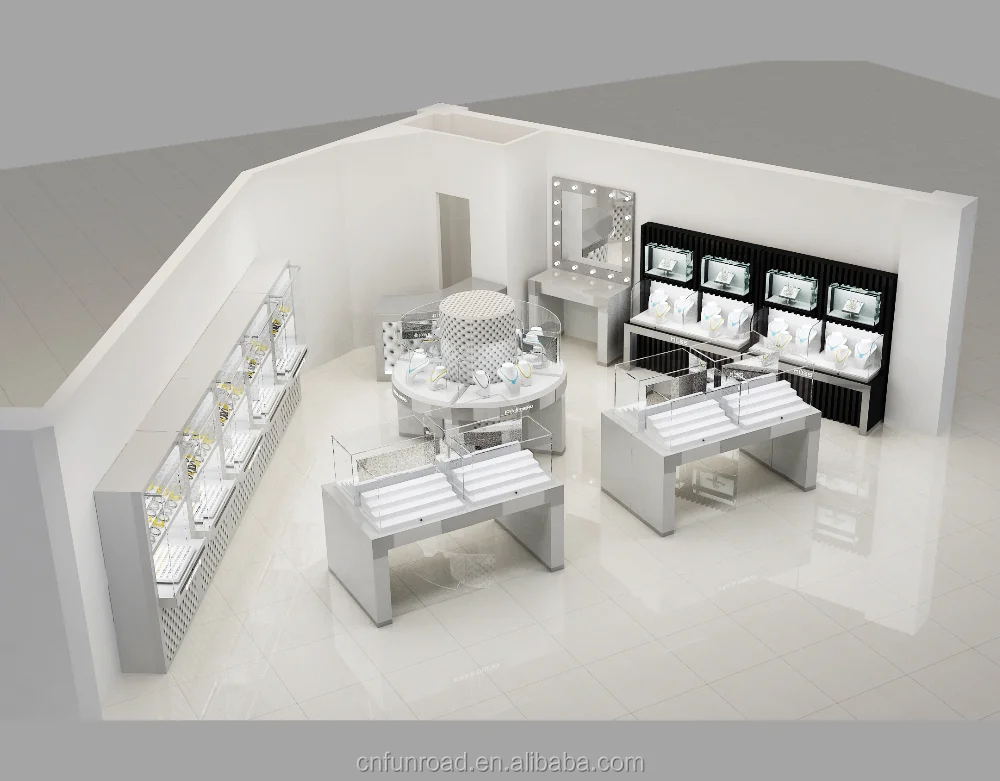Factory Wholesale Jewelry Display Cabinet Jewelry Store Interior Furniture Design