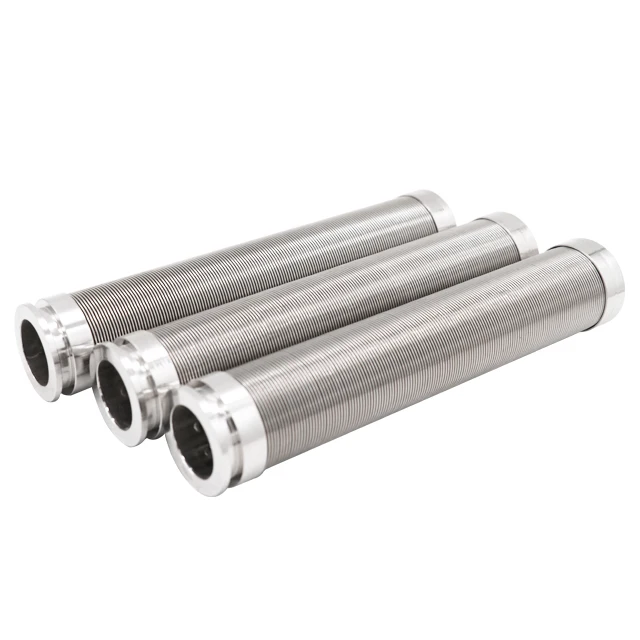 Stainless steel 304/316 0.75mm slot Johnson well screen tube/wedge wire filter