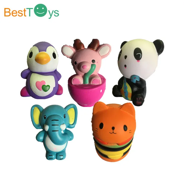 
Super Cute Soft Slow Rising Kawaii Squishy animal Keychain toys 