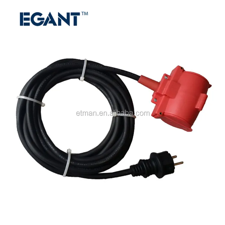 Резиновый кабель удлинитель 16A 250 VDE шнур кабель H07RN-F 3G1.5 резиновый шнур питания черный