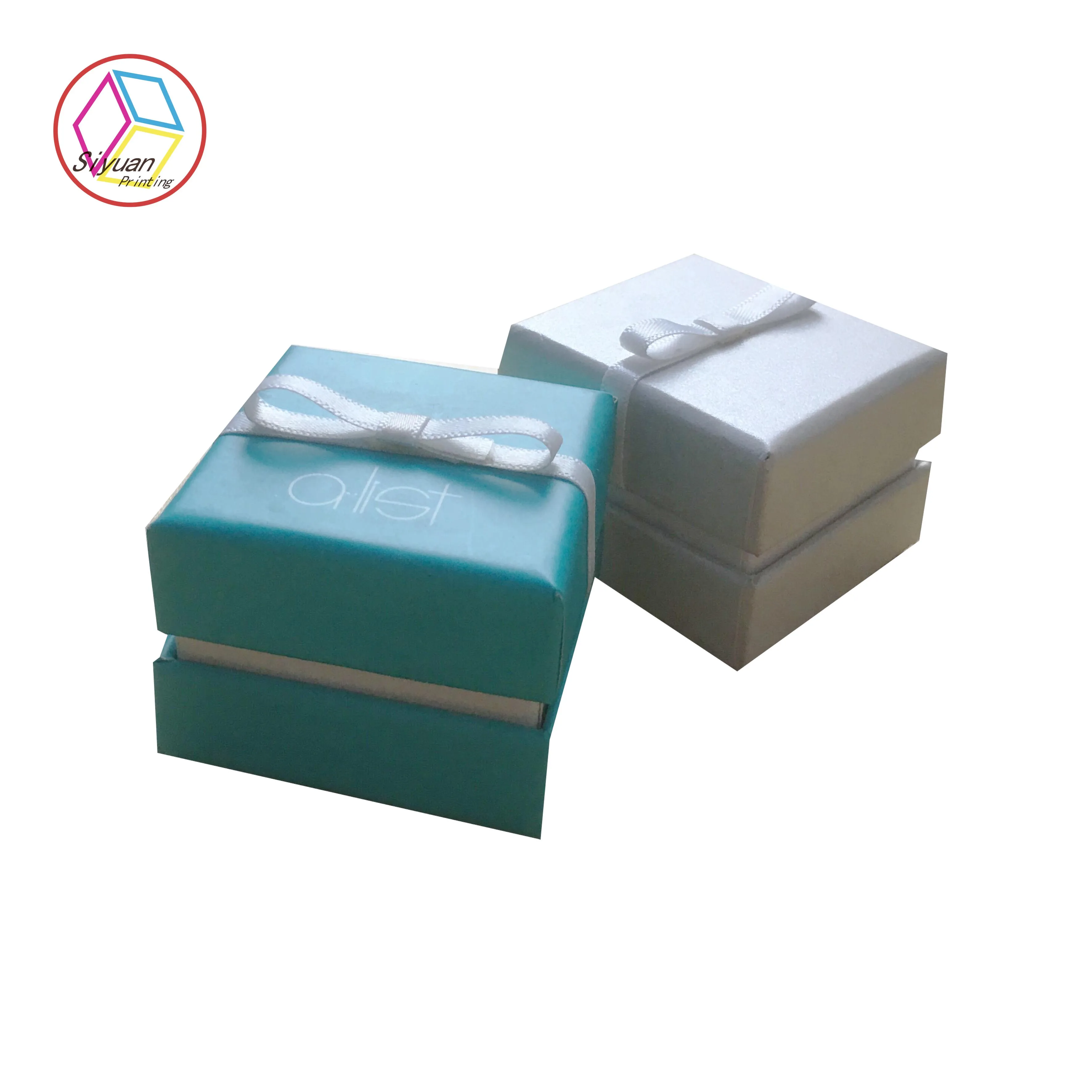 Custom logo velvet ring box for packaging