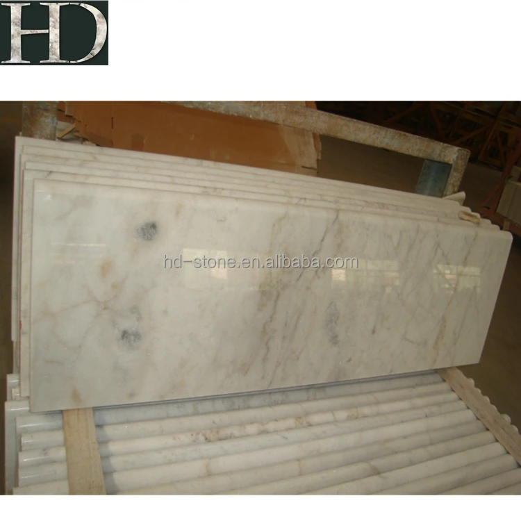 Chinese Guangxi White Marble Stair Treads and Risers Marble Steps with Cheap Price