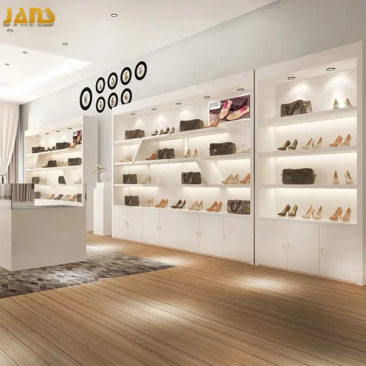 Custom Shop Design Shoe Display Cabinet Stand Display Bag  Retail Store Display Racks Counters for cosmetics