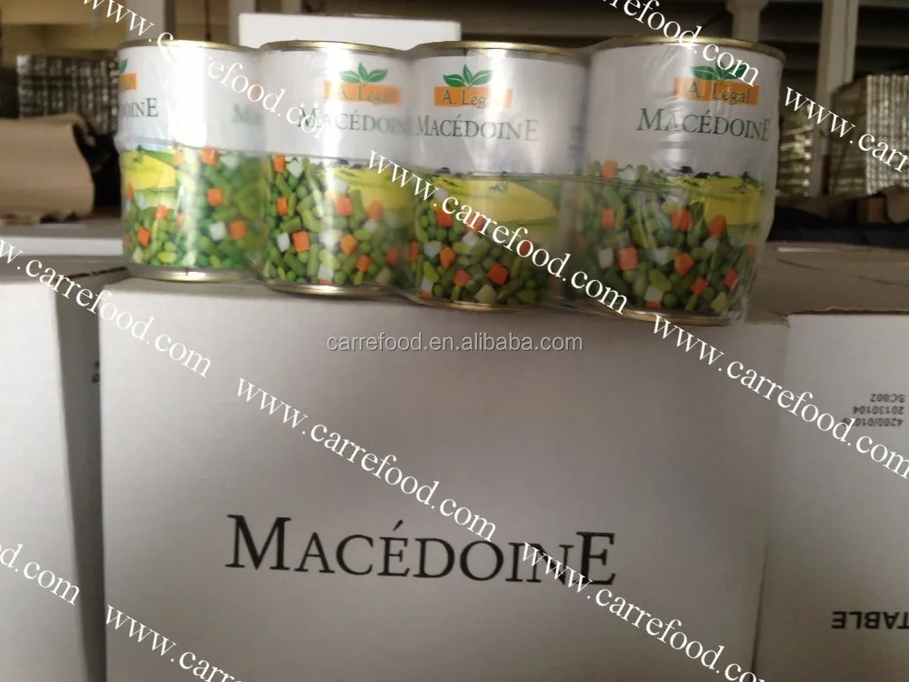 Mixed vegetables 425g for Macedoine To Nigeria market from carrefood