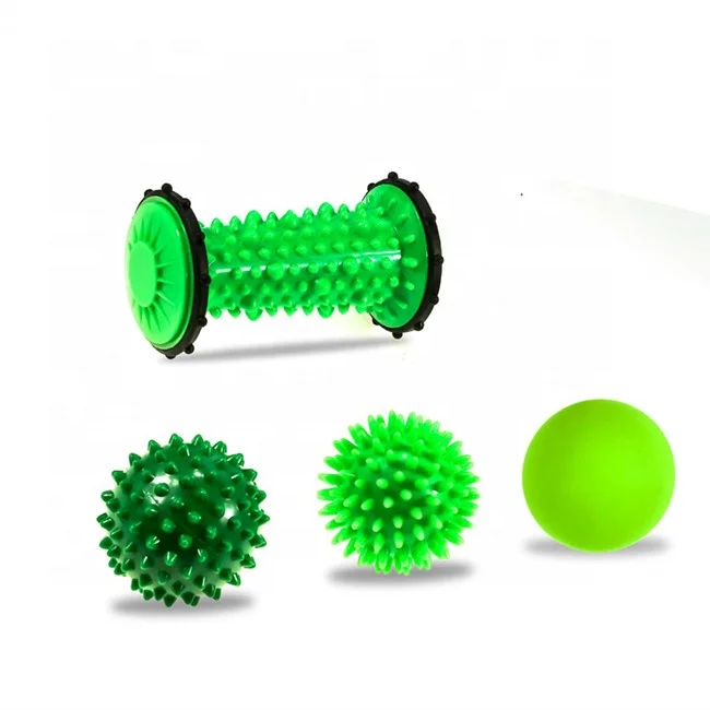 
Massage Therapy Set including Foot Massage Roller, Spiky Balls and Lacrosse Balls 