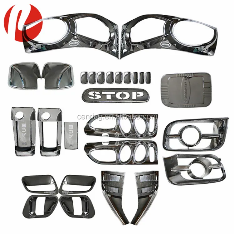 ABS Chrome accessoires headlamp tail light side mirror cover for hiace van quantum mini bus 2005-2018