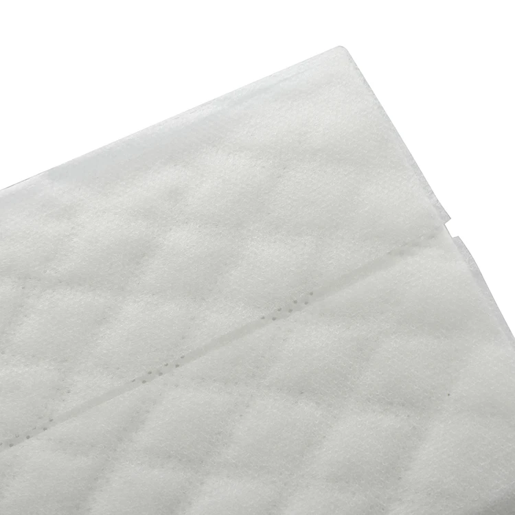 Cross-Lapping Design Nonwoven wet floor cleaning wipe