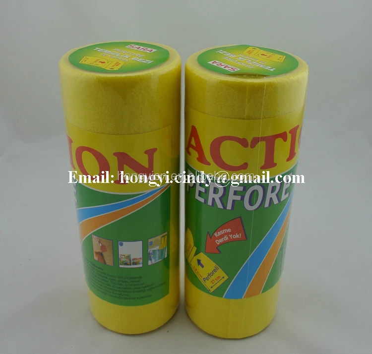 Viscose/polyester super absorbent needle punched nonwoven perforated tear-off all purpose cleaning cloth rolls