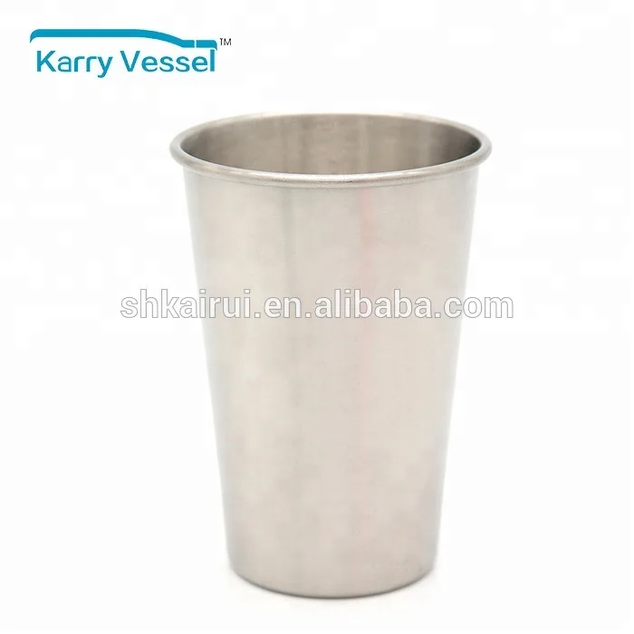 
200-600 Ml Pint Beer Cup Tumbler/ Stackable Durable Cup Premium Metal Stainless Steel Tumbler Cola Mugs with Lid Outdoor CE / EU 