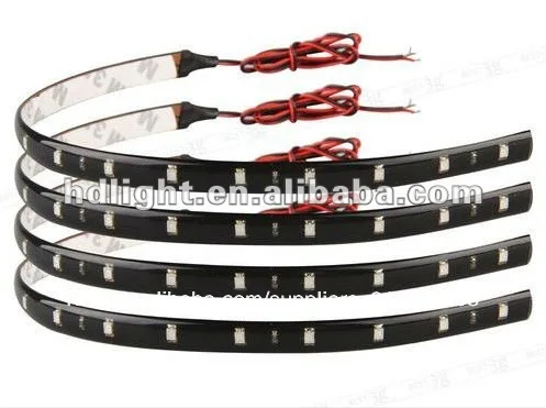 30cm красный 15 привели автомобиль грузовых автомобилей гриль двигателя гибкая водоустойчивая светлые полосы