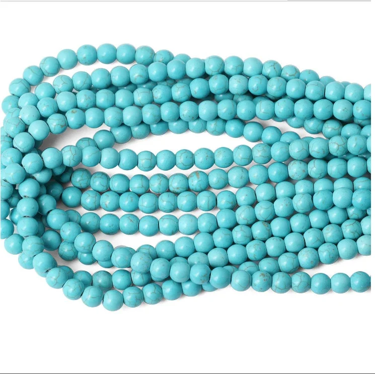 Hot Sale 8mm Natural Beads Precious Stone Beads For Jewelry Making Popular Turquoise Stone Beads