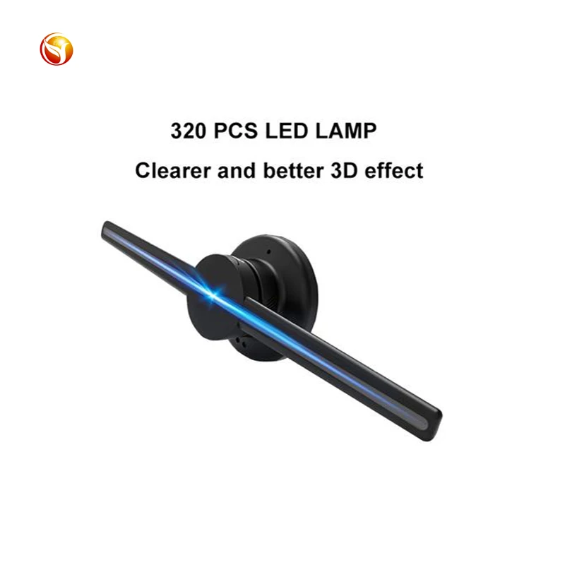2019 latest 42cm advertising hologram display with 3d holographic led fan device