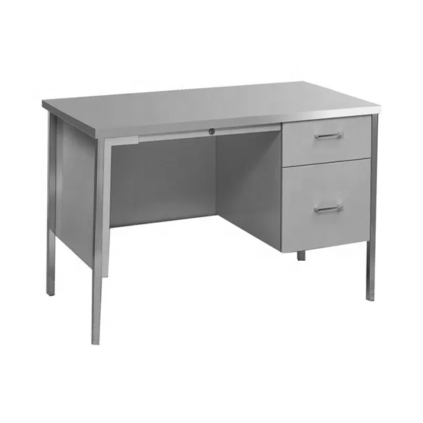 Home Student Office Writing Table And Computer Table Small Modern Office School Teacher Desk With Hpl Mdf Top And Two Drawer