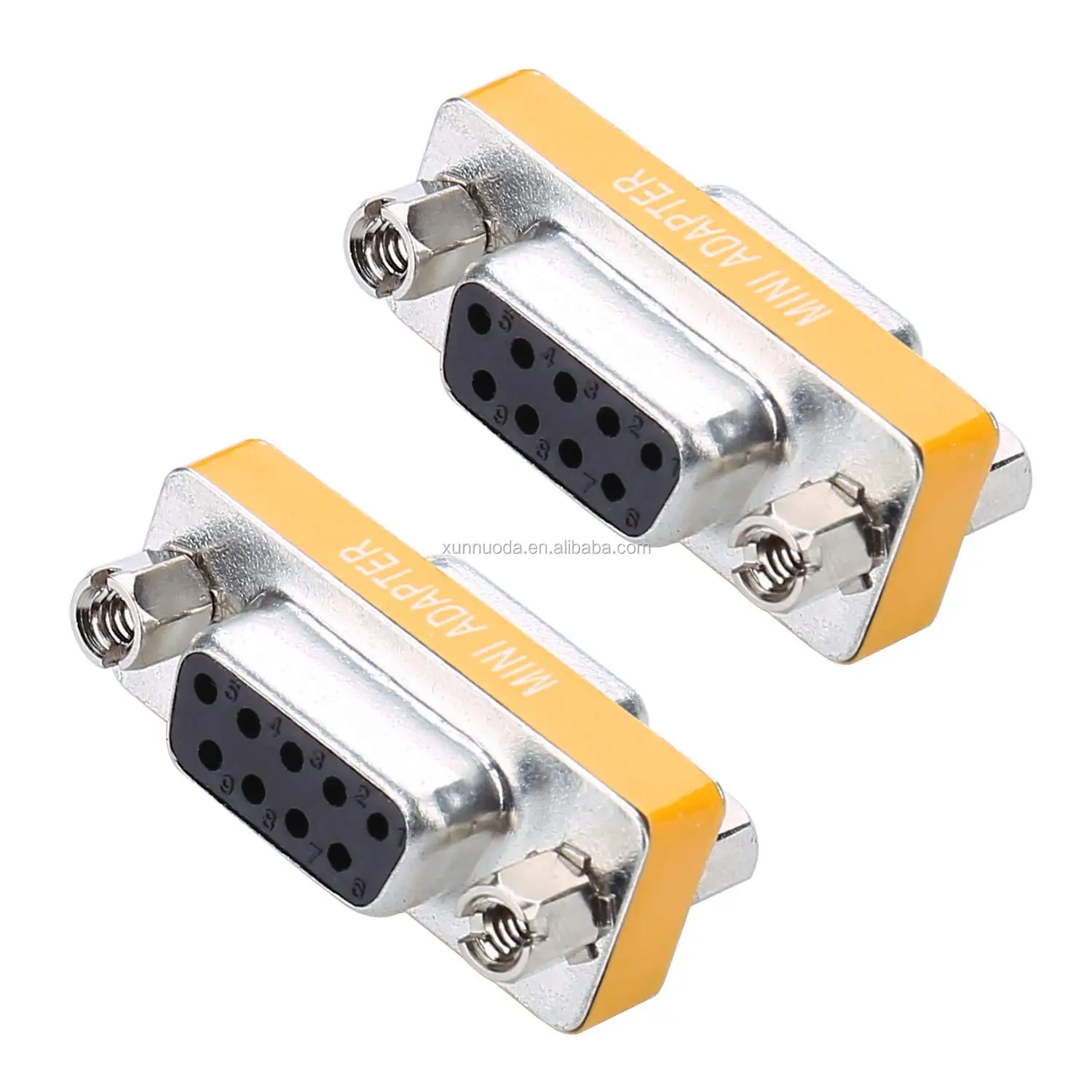 mini type rs232 db9 null modem adapter