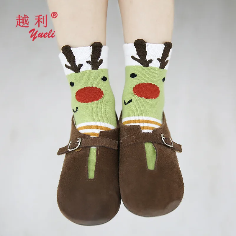 3d cartoon tube children animal bulk wholesale non skid baby girls 100 cotton cute socks