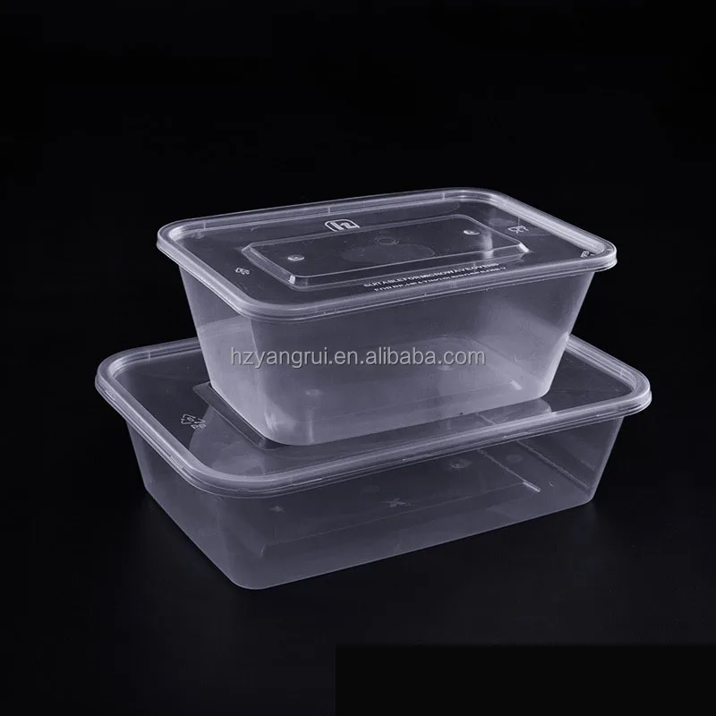 Custom made disposable plastic food packaging container