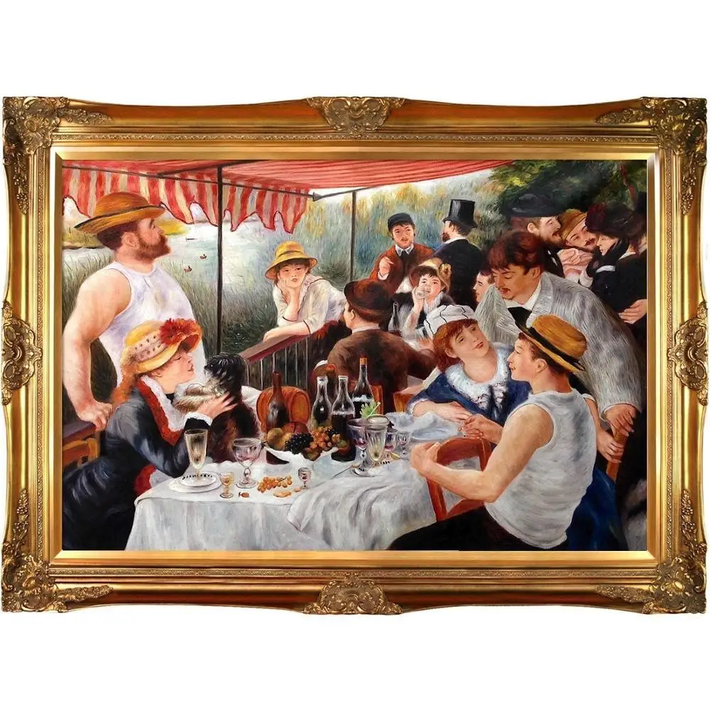 Gold Leaf Wood Antique Picture Frame wide photo art wedding gallery