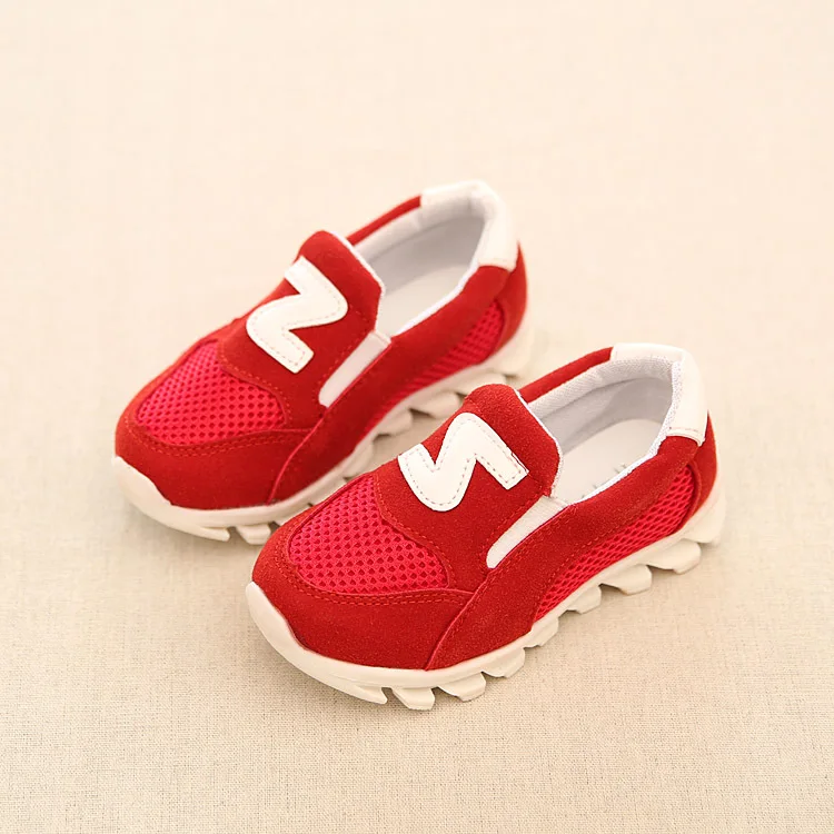 2016 Autumn Boys Girls Shoes Little children Mesh Air Sports Sneakers Kids Outdoor Comfortable Casual Shoes