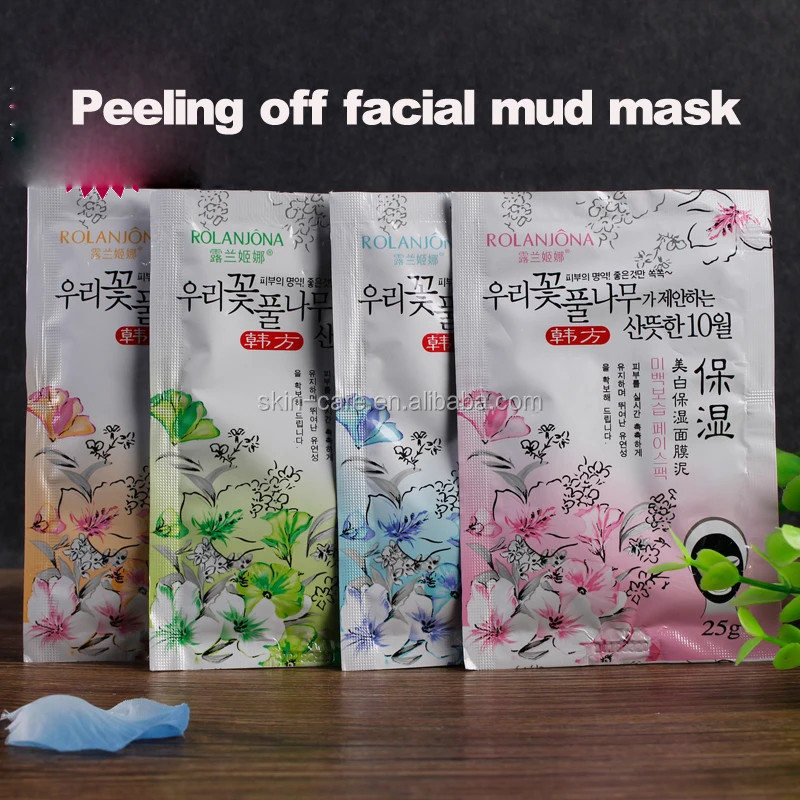 Rolanjona powder black head mask peeling off facial mask 25g