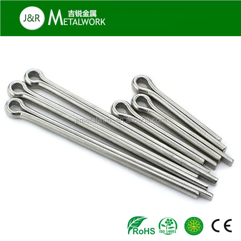 carbon steel DIn94 zinc plated split cotter pin 0.6 mm 0.8mm  1mm 1.2mm 1.6mm  2mm 2.5mm 3.2mm