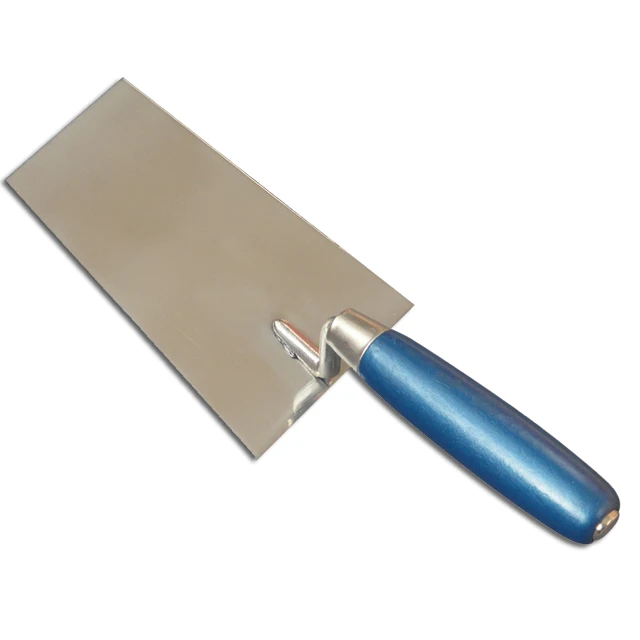 Brick trowel with wooden handle carbon steel blade masonry trowel