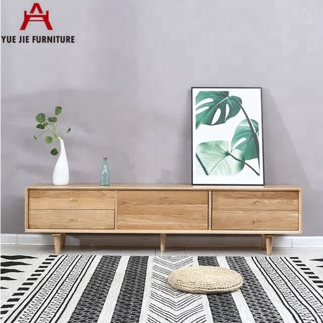 Oak Wood European Style TV Stands