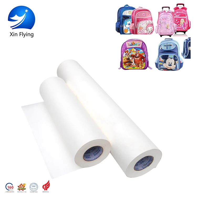 
100gsm/80gsm/90gsm/70gsm/60gsm/48gsm roll size instant dry digital sublimation heat transfer printing paper for textiles 